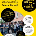 Jakoministraße NEUERÖFFNUNG 7.9.13 Einladung